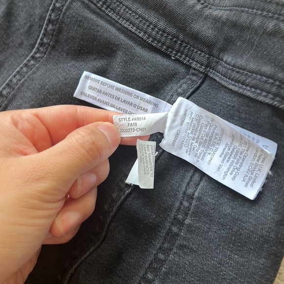 MADEWELL Black Stretch Denim A-line Button Down Skirt - Picture 8 of 12